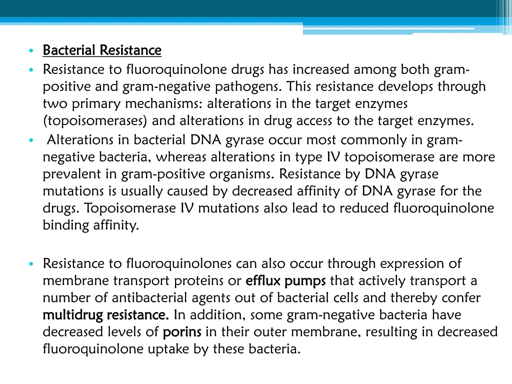 bacterial resistance bacterial resistance