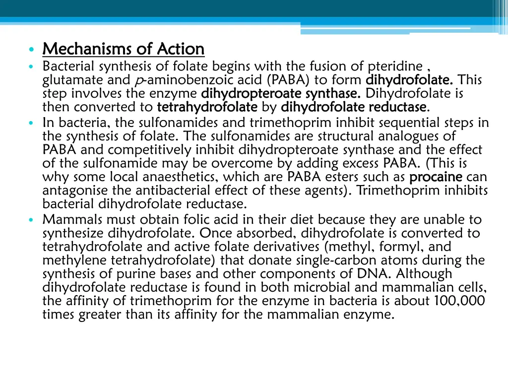 mechanisms of action mechanisms of action