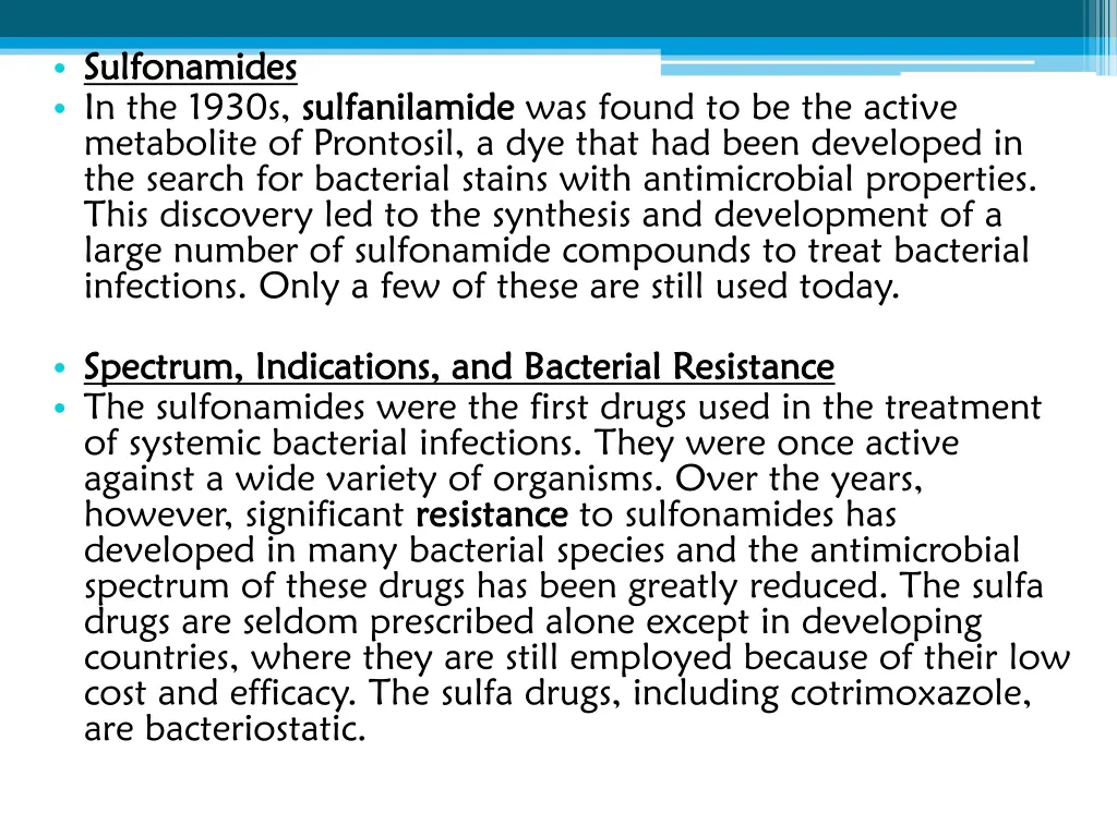 sulfonamides sulfonamides in the 1930s