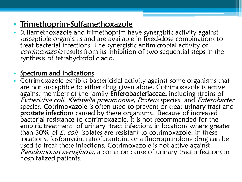 trimethoprim trimethoprim sulfamethoxazole