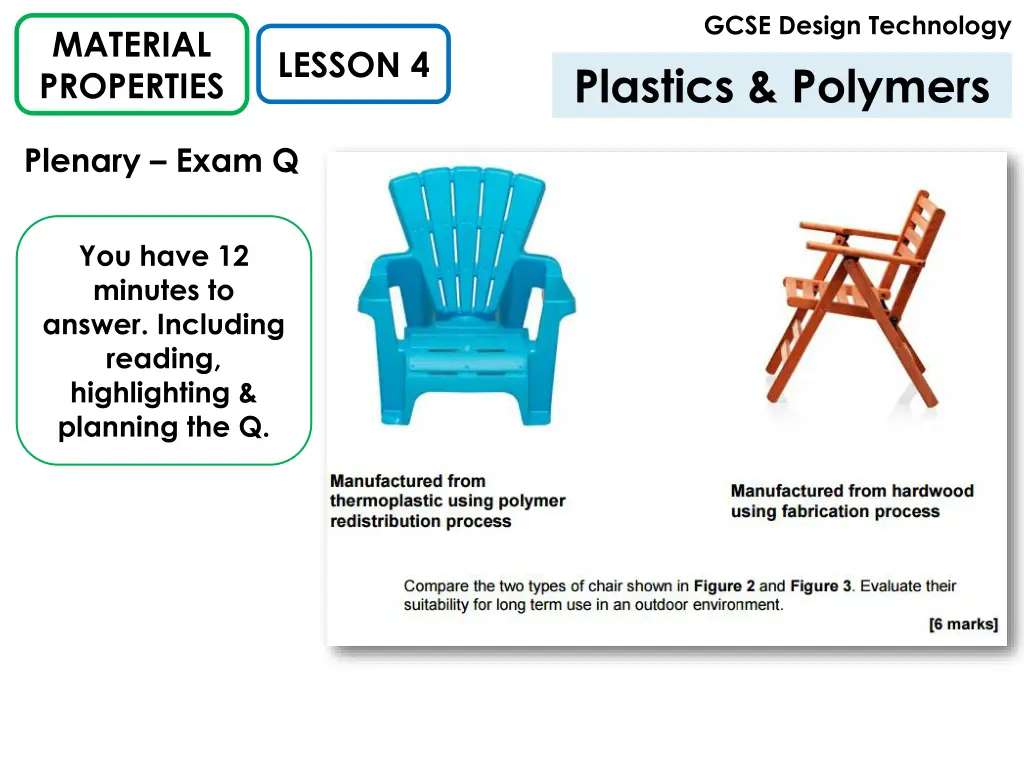 gcse design technology plastics polymers 3