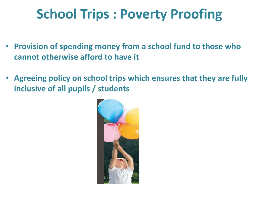 school trips poverty proofing 1