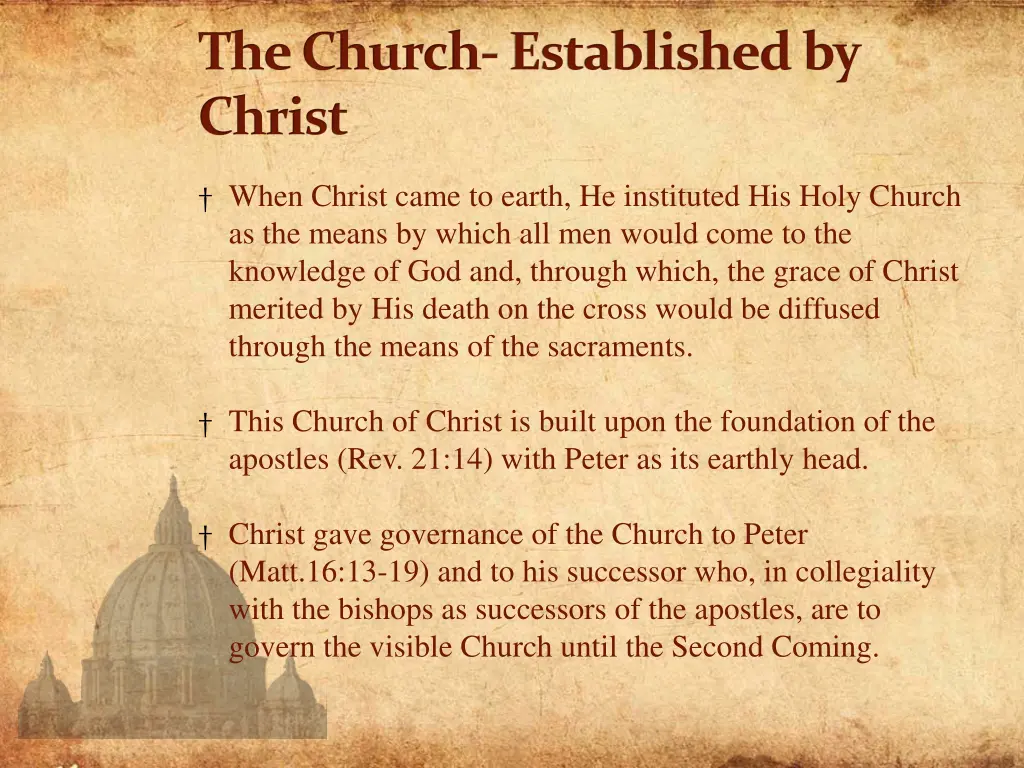 the church established by christ