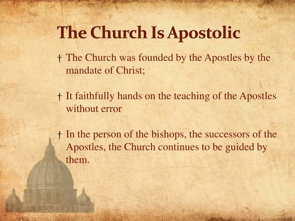 the church is apostolic