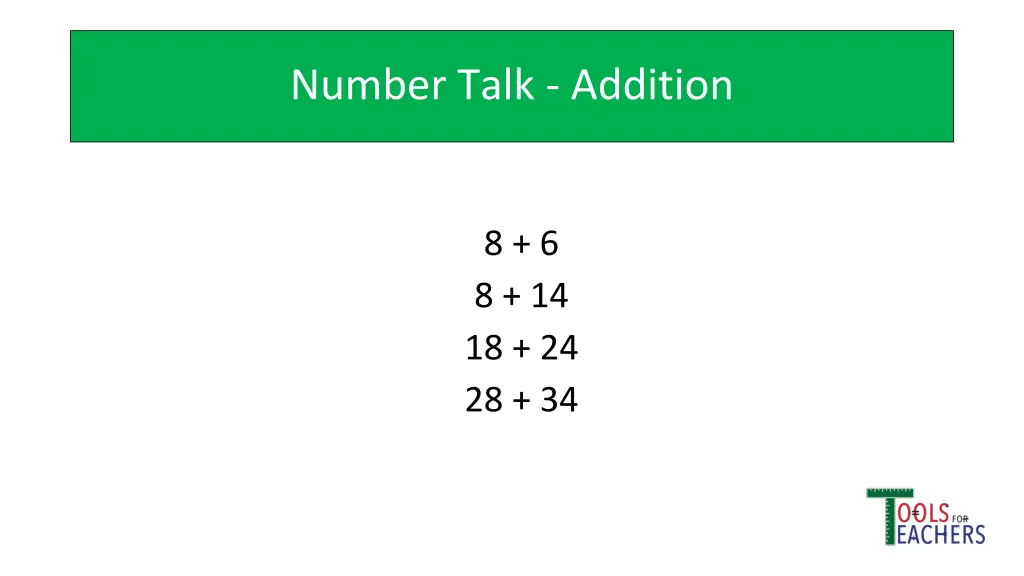 number talk addition 7