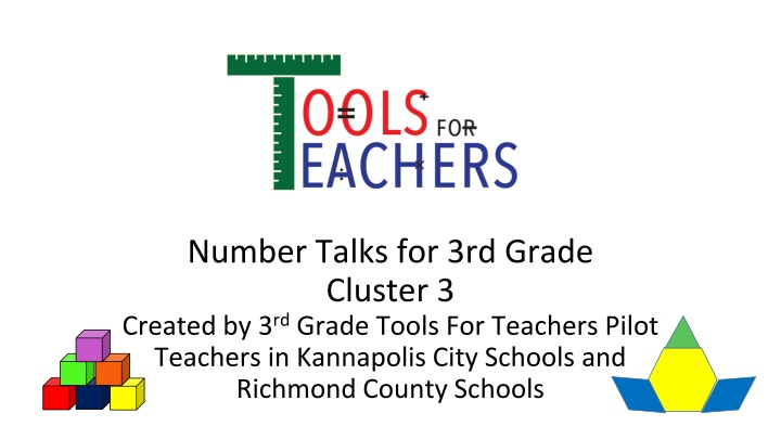 number talks for 3rd grade cluster 3 created