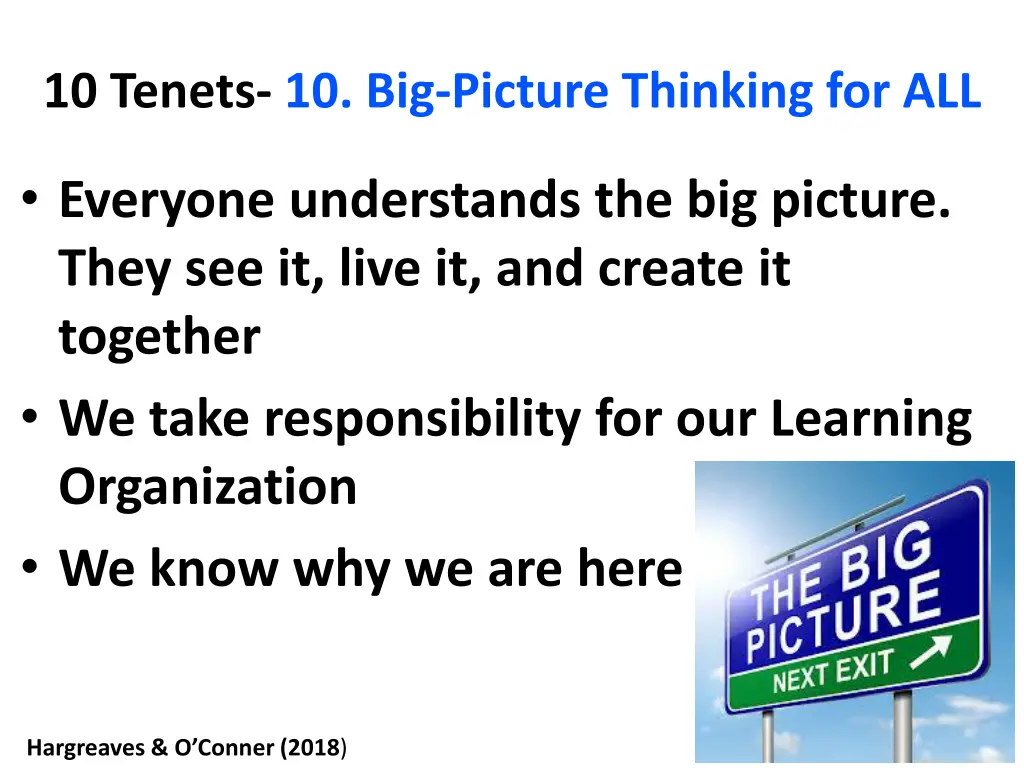 10 tenets 10 big picture thinking for all 1