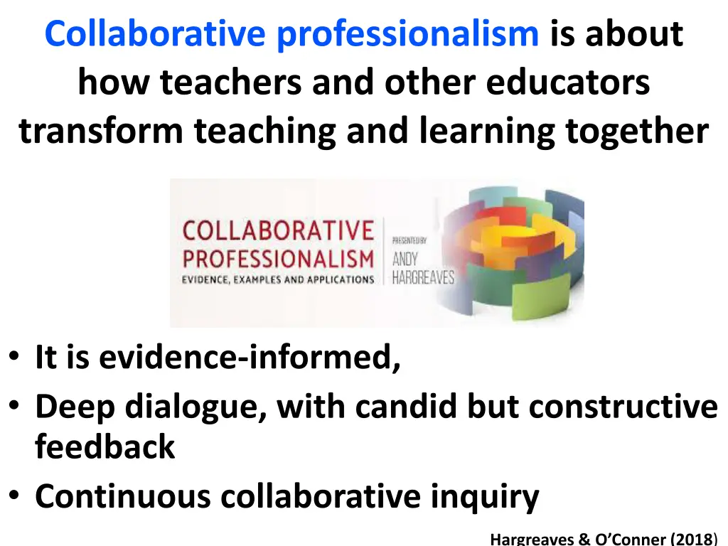 collaborative professionalism is about