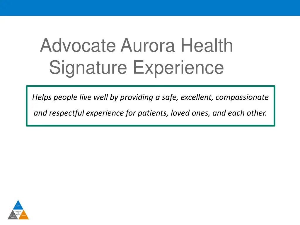 advocate aurora health signature experience