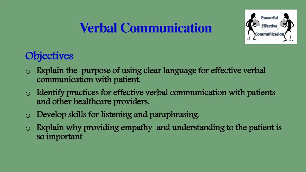 verbal communication 1