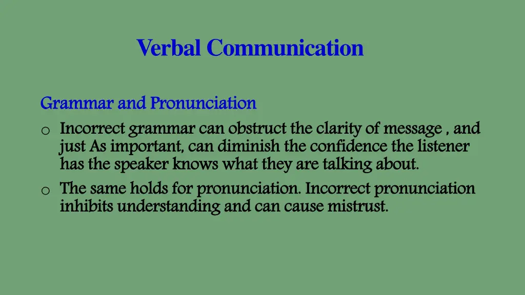 verbal communication 7