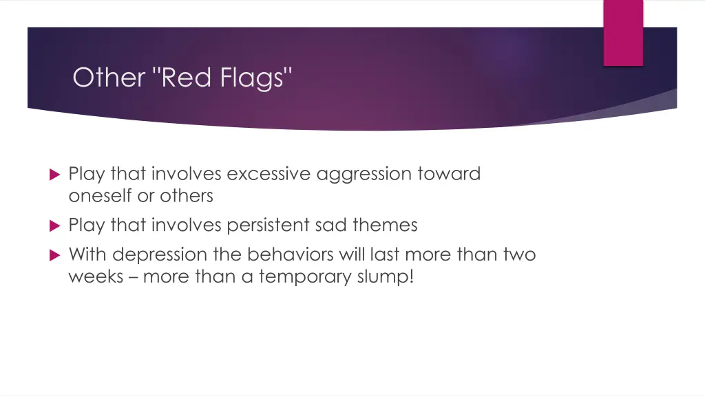 other red flags