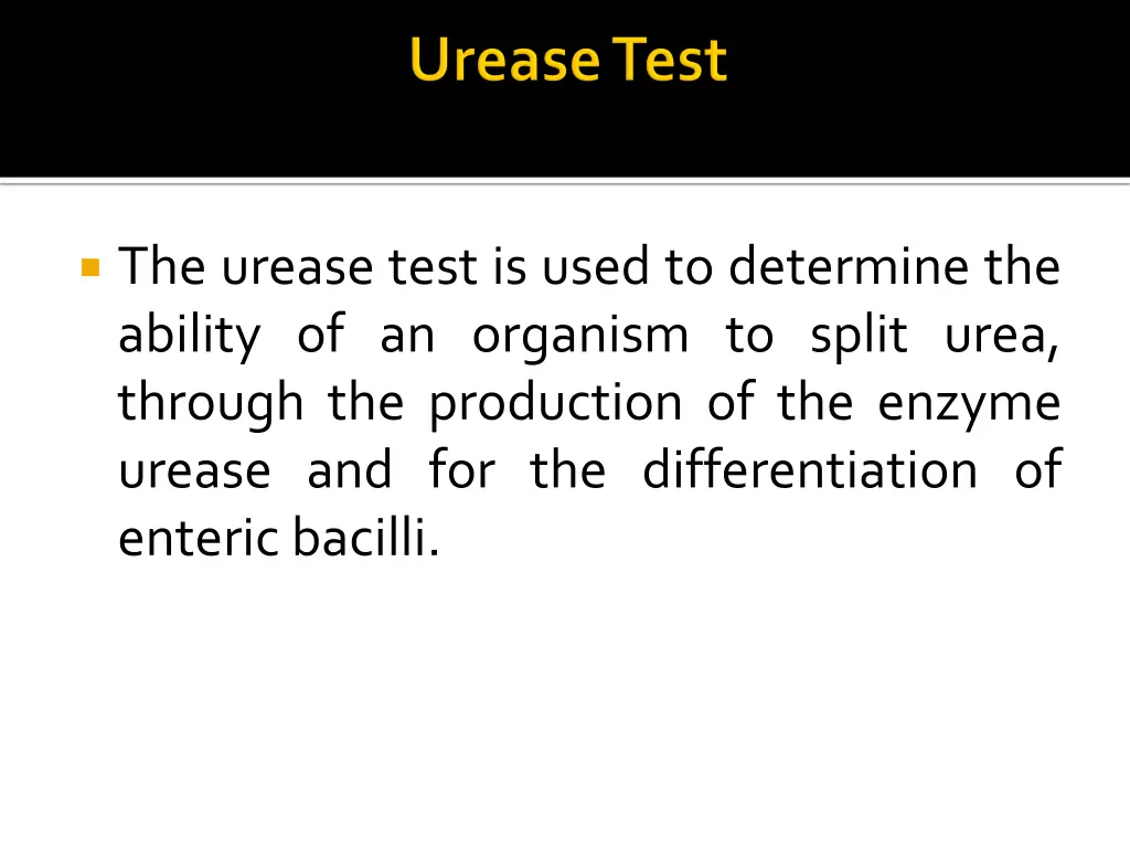 the urease test is used to determine the ability