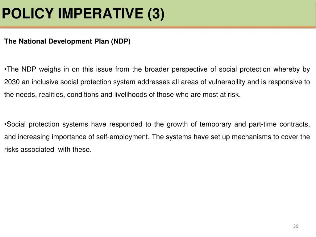 policy imperative 3 1