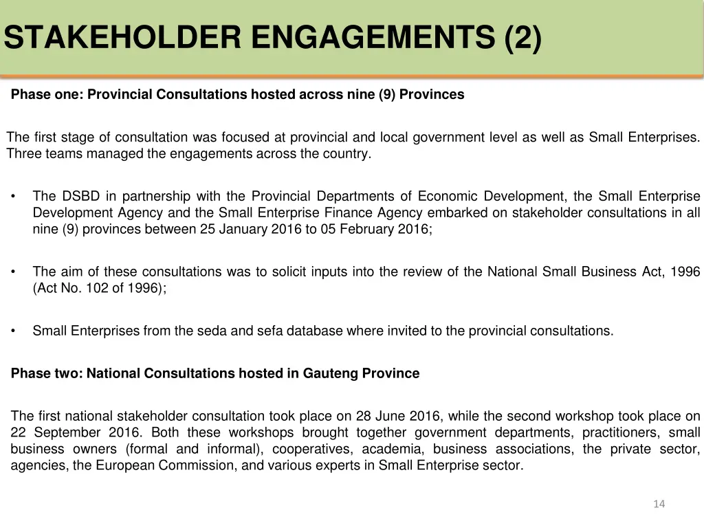 stakeholder engagements 2