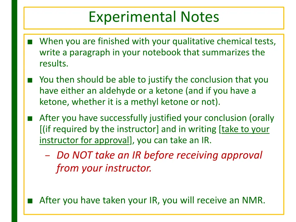 experimental notes 3