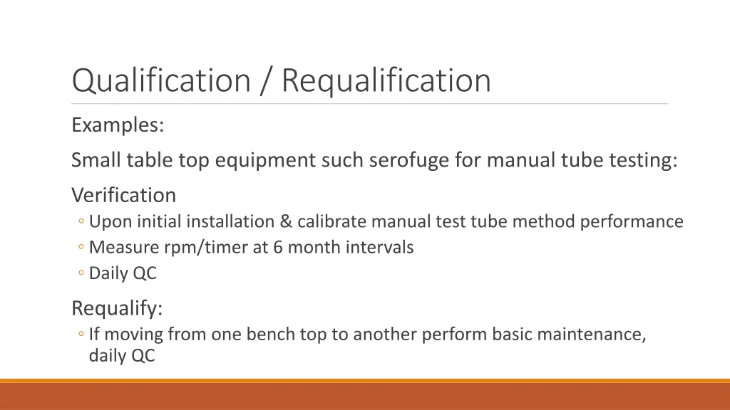 qualification requalification