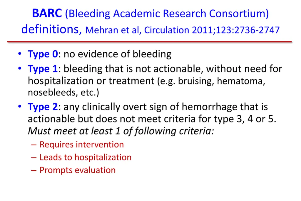 barc bleeding academic research consortium