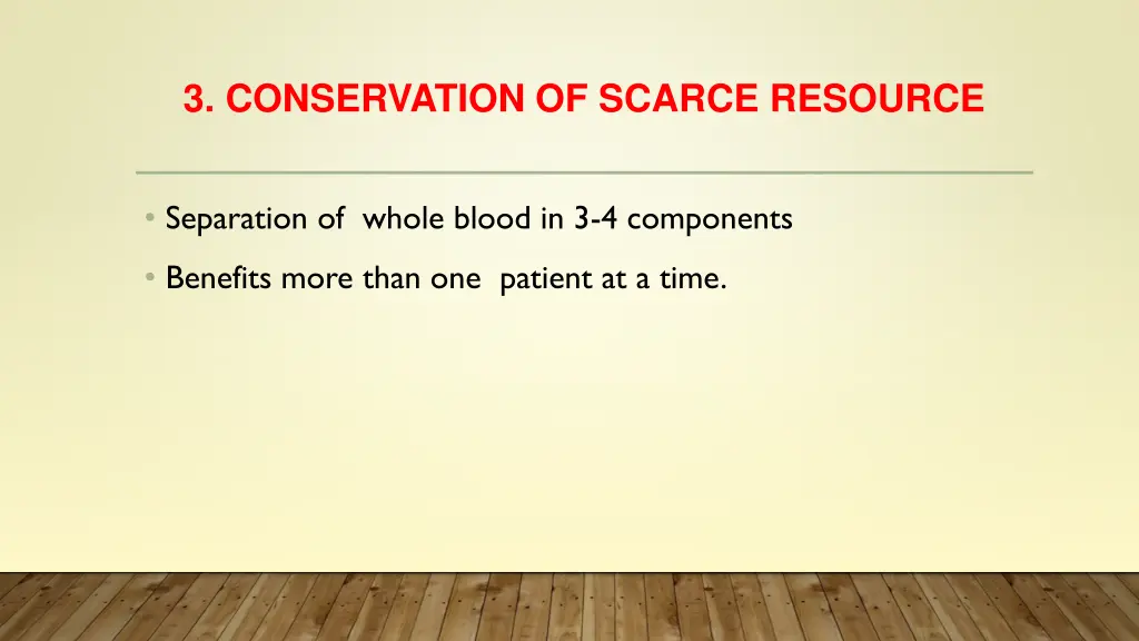 3 conservation of scarce resource