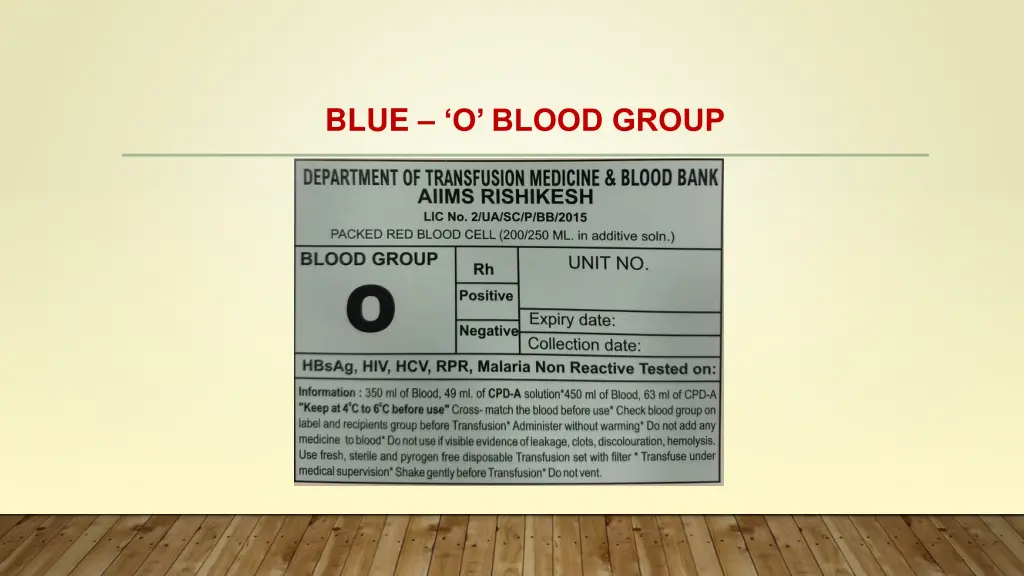 blue o blood group