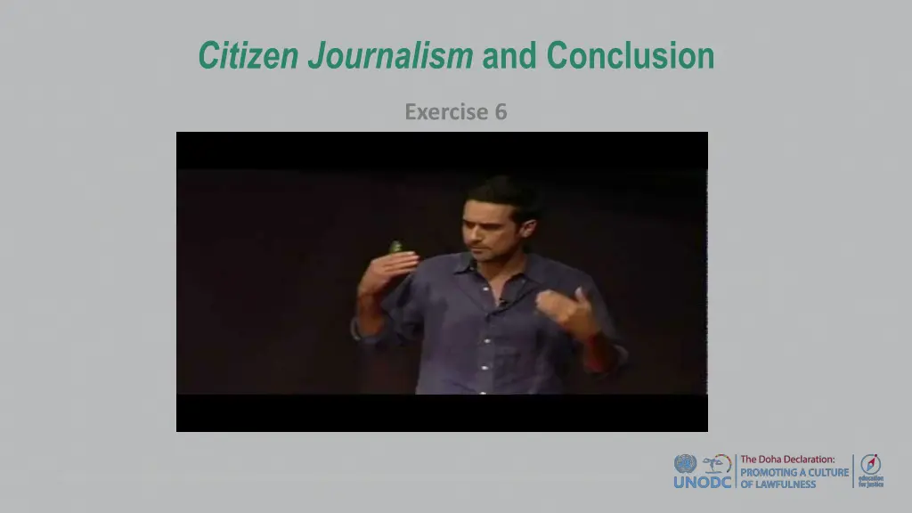 citizen journalism and conclusion