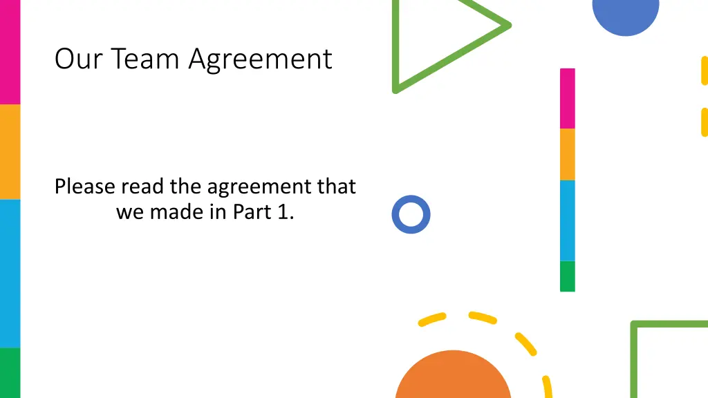 our team agreement