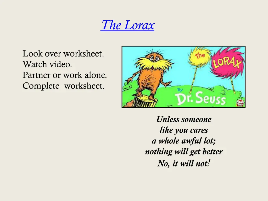 the lorax