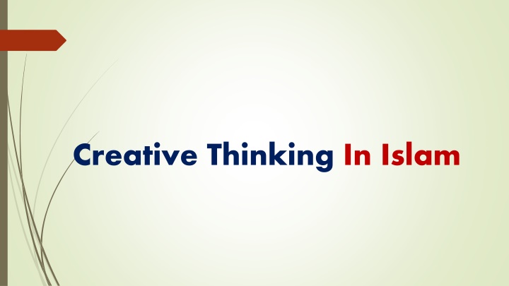 creative thinking in islam