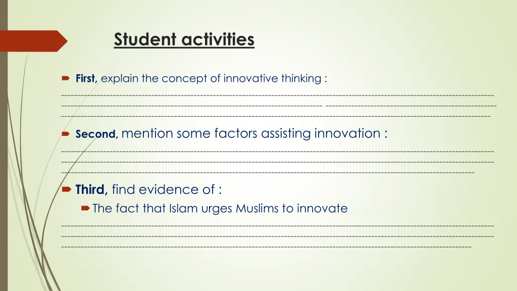 student activities