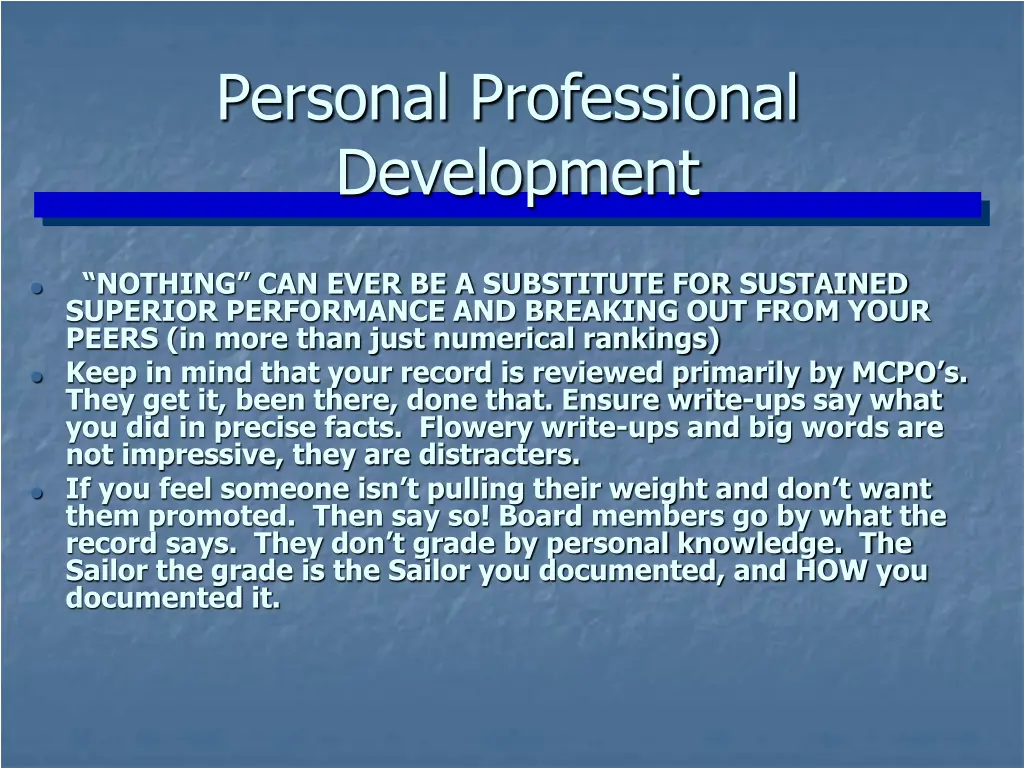 personal professional development 1