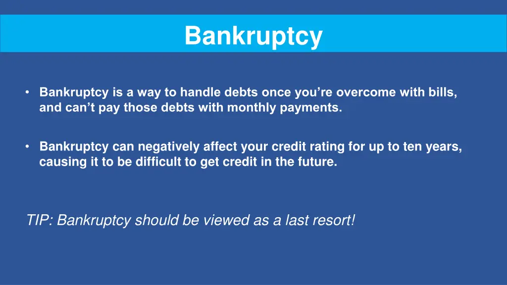 bankruptcy