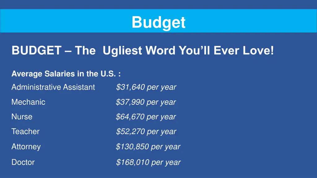 budget