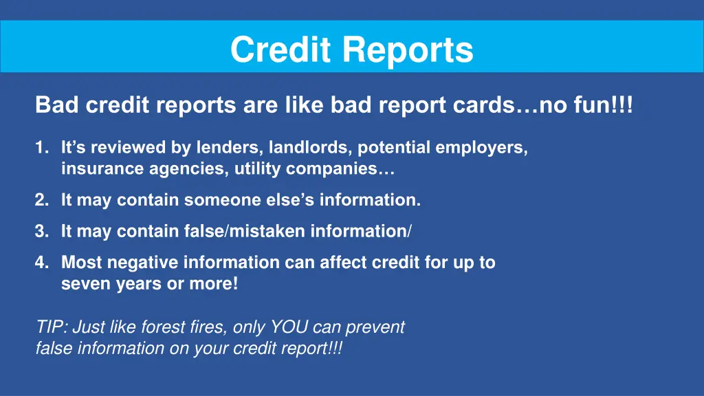 credit reports