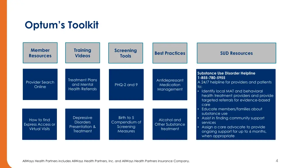 optum s toolkit