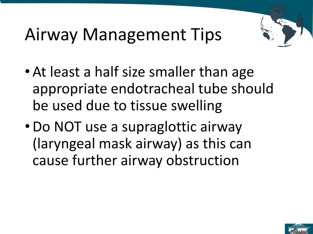 airway management tips