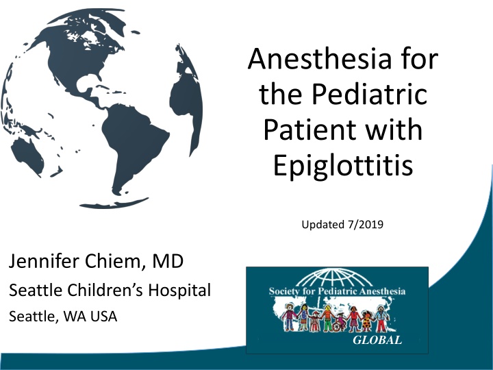 anesthesia for the pediatric patient with