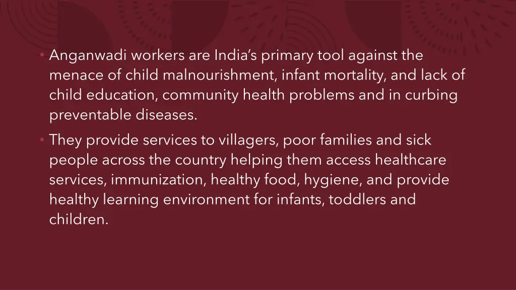 anganwadi workers are india s primary tool