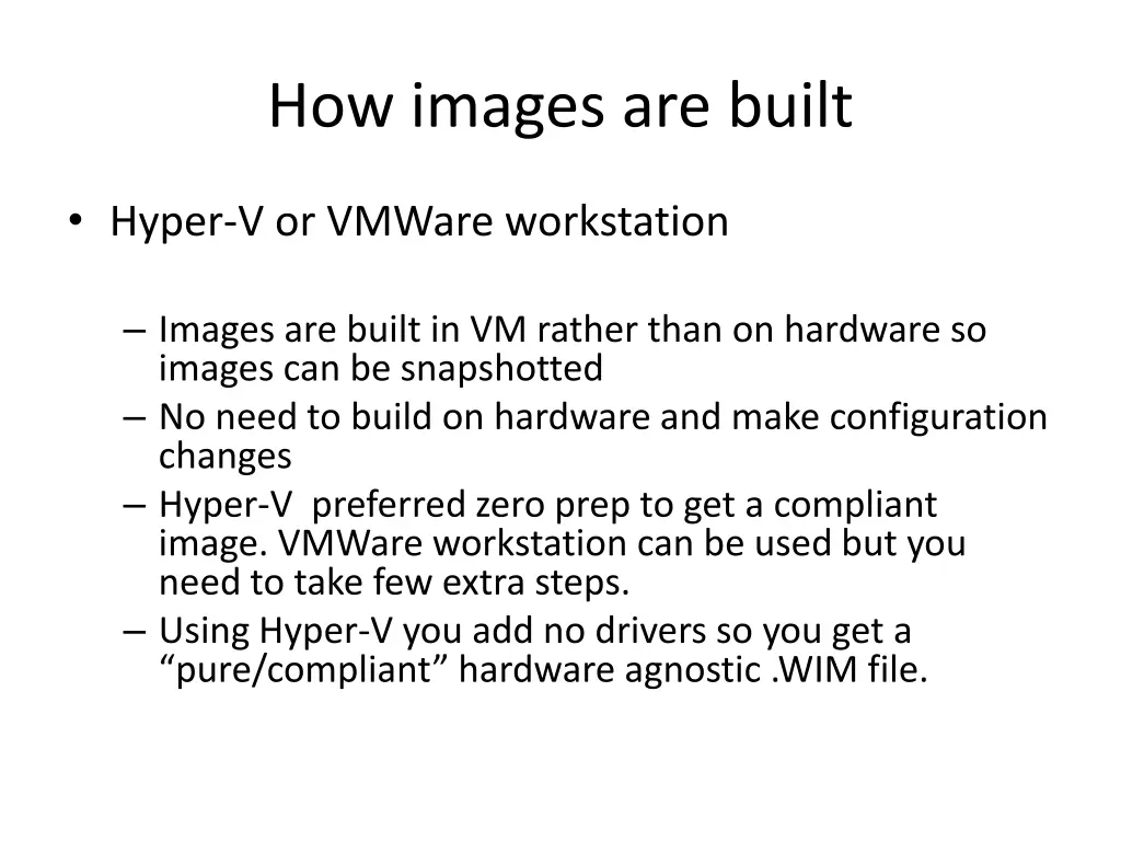 how images are built