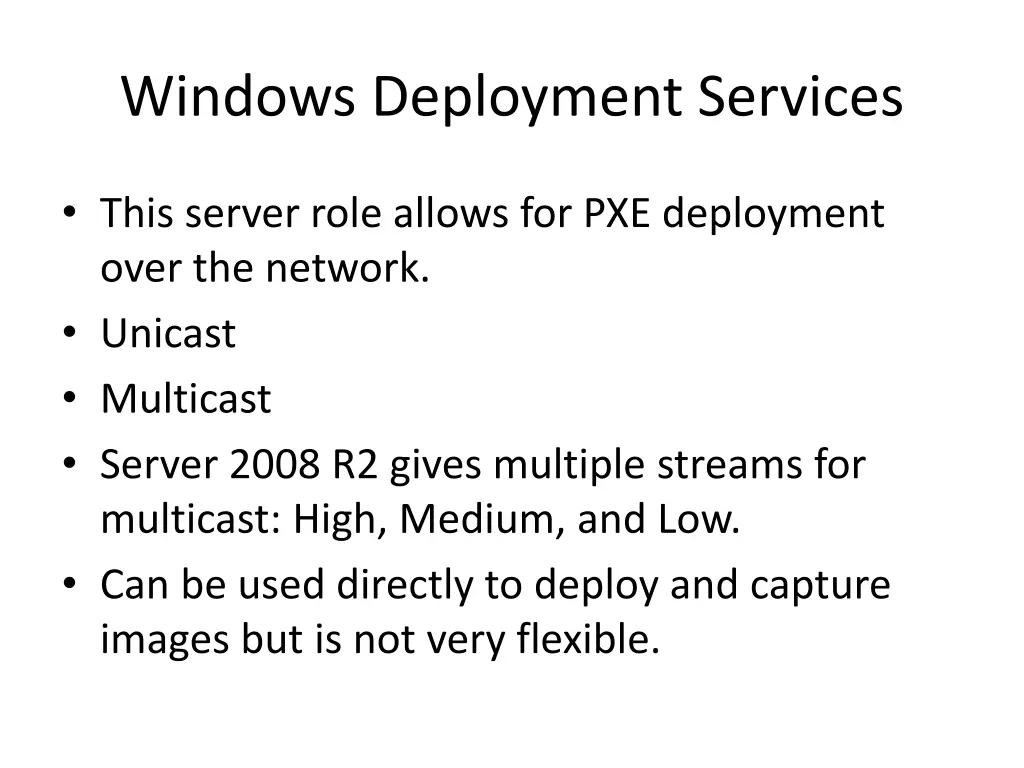 windows deployment services