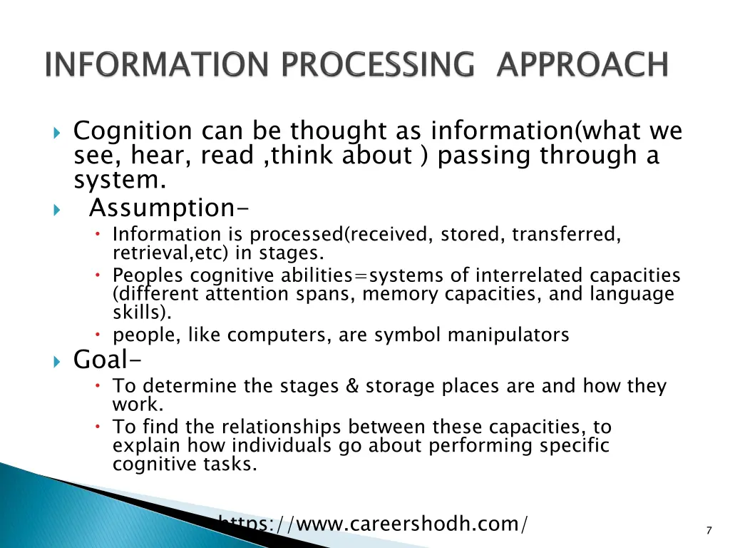 cognition can be thought as information what