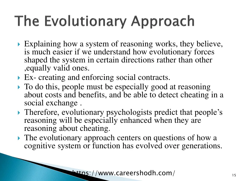 explaining how a system of reasoning works they