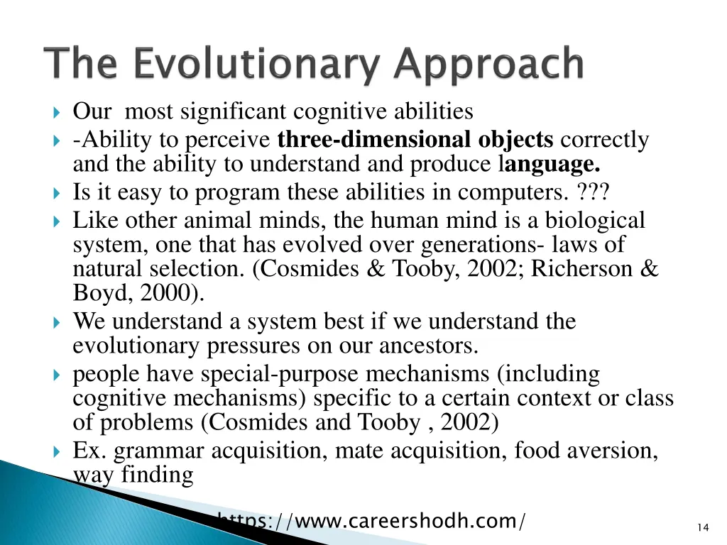 our most significant cognitive abilities ability