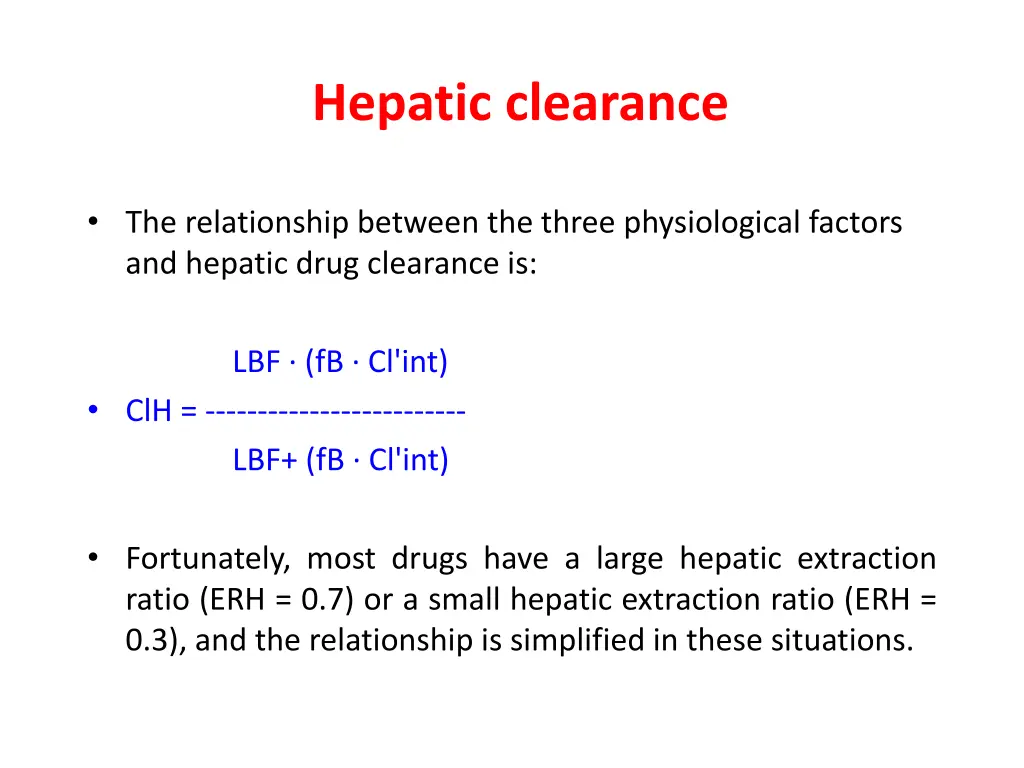 hepatic clearance 1