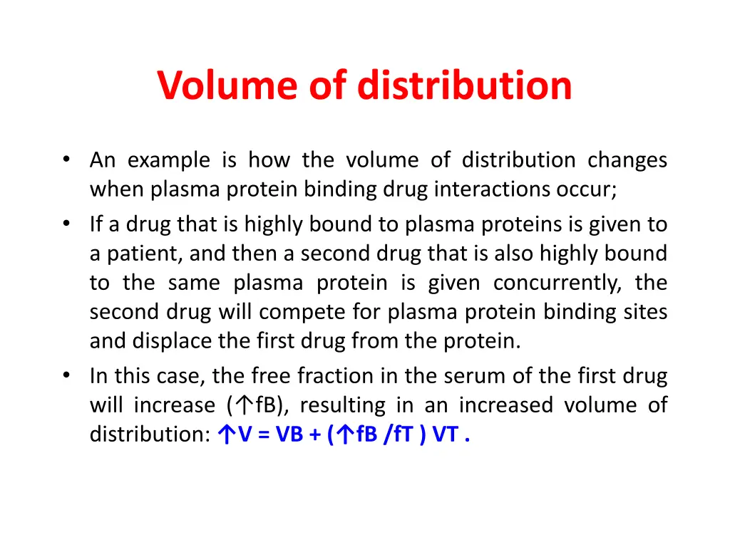 volume of distribution 5