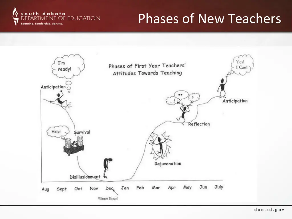 phases of new teachers