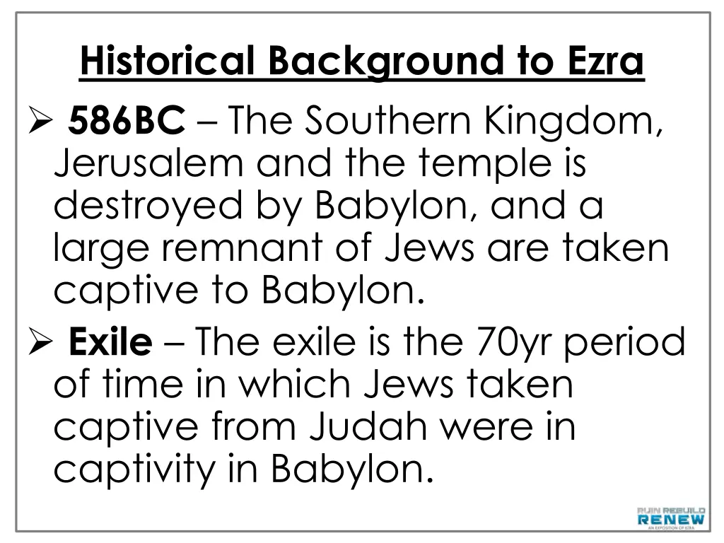 historical background to ezra 586bc the southern 1