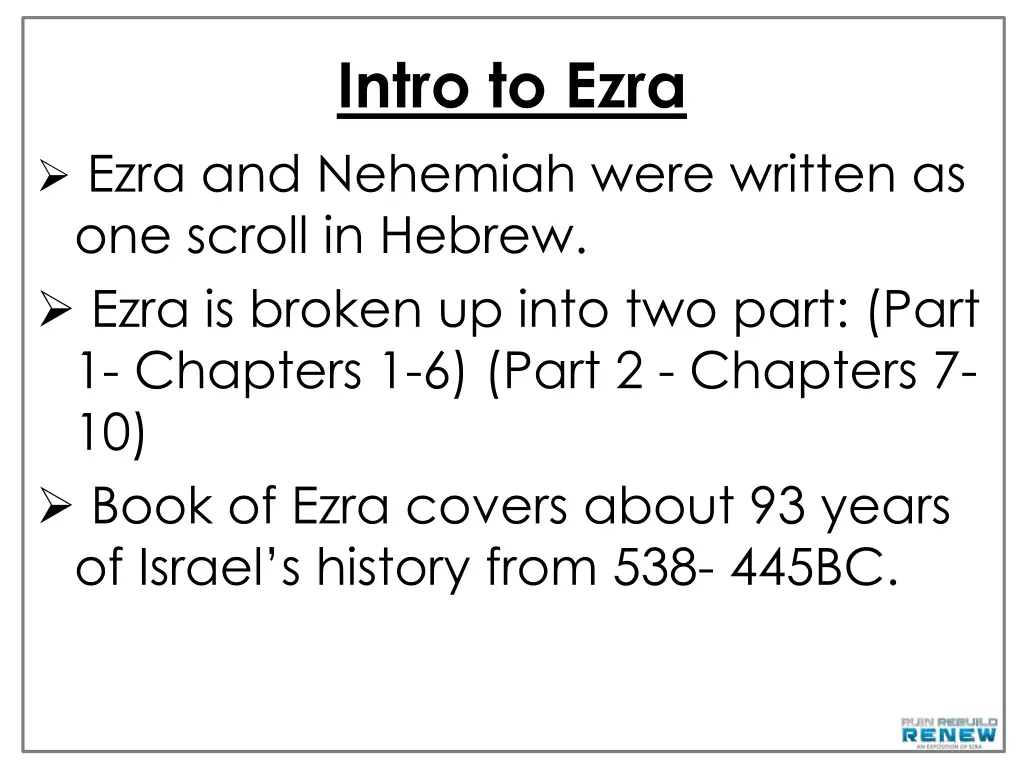 intro to ezra 2