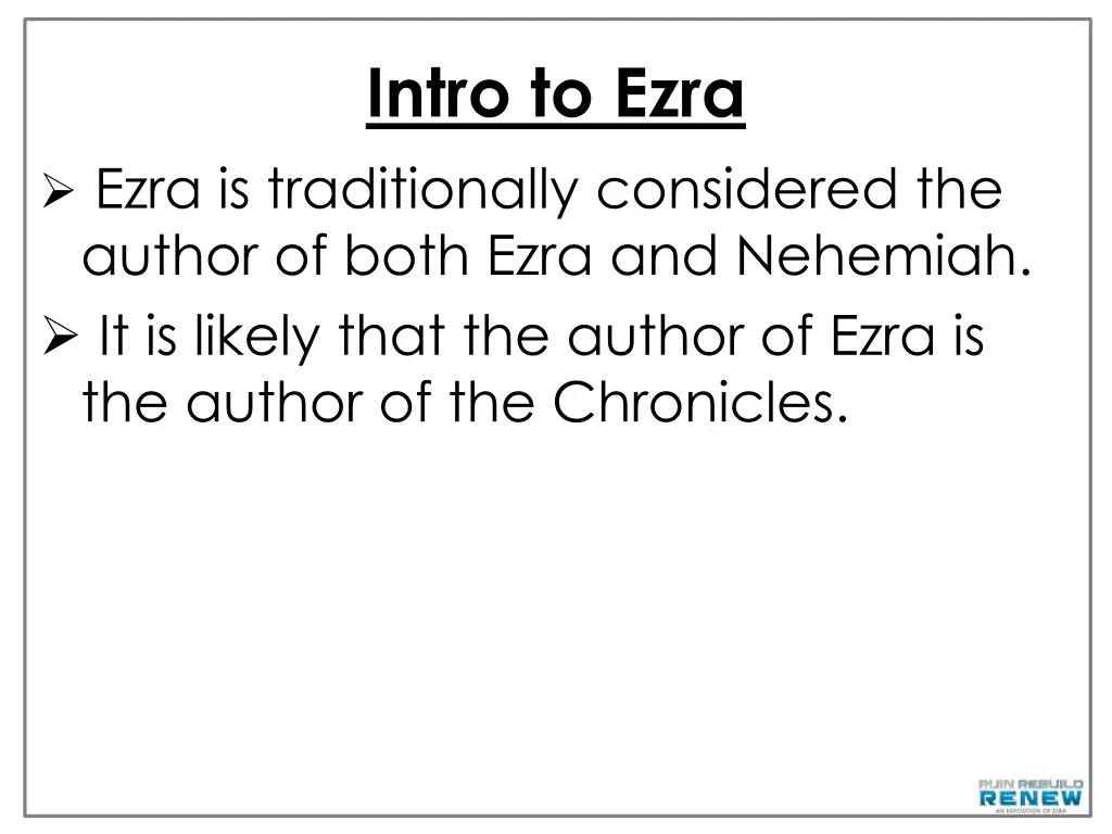 intro to ezra 4