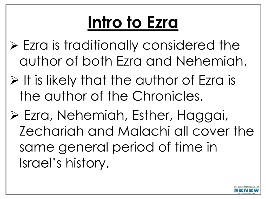 intro to ezra 5