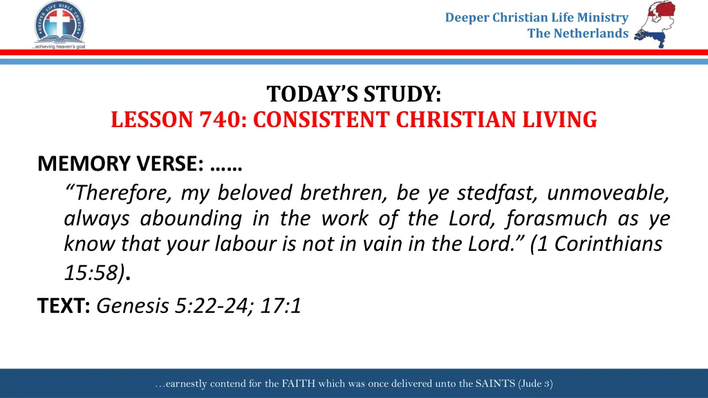 deeper christian life ministry the netherlands 2